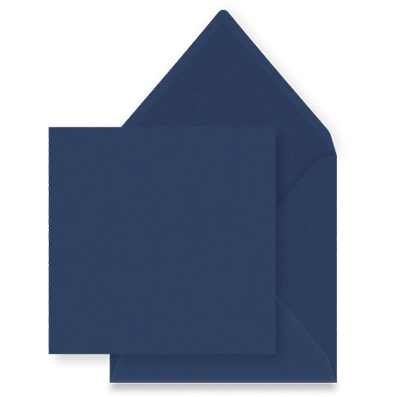 Donkerblauw envelop